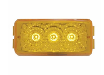 3 LED Reflector Light (Clearance/Marker) - Amber LENS - 39523