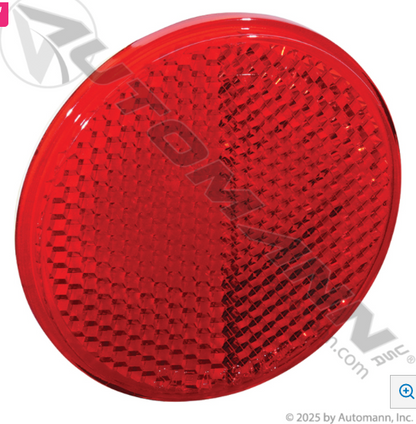 2" Round Red Reflector Quick-Mount - 571.RF2QMR