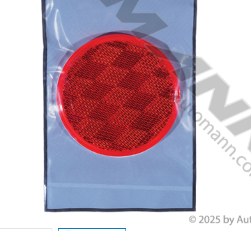 3" Round Red Reflector Quick-Mount - 571.RF3QMR