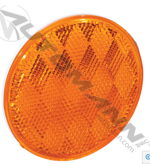 3" Round Amber Reflector Quick-Mount - 571.RF3QMA