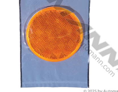 3" Round Amber Reflector Quick-Mount - 571.RF3QMA