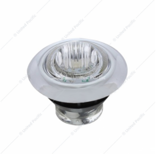 3 LED Mini Light w/ Bezel (Clearance/Marker) Red Lens - 39934