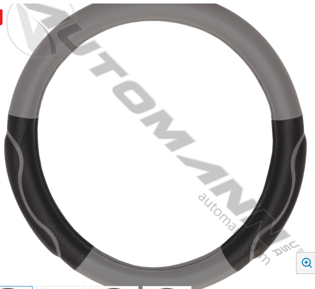 Steering Wheel Cover Black/Gray - 562.99007SWC