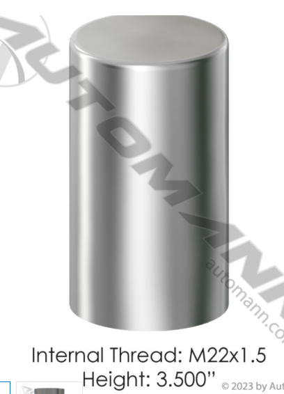 Chrome Plastic Thread On M22x1.5 PK - 562.A4050CP