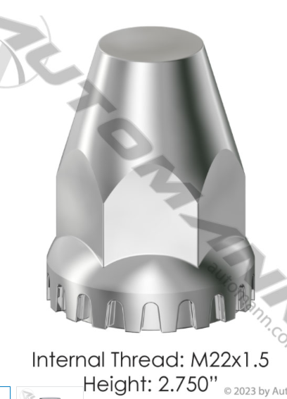 Chrome Plastic Thread On M22x1.5 - 562.A4003TPX