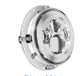 Sunpie 7" Chrome Round Torcycles Headlights Mount - XOOW7494F