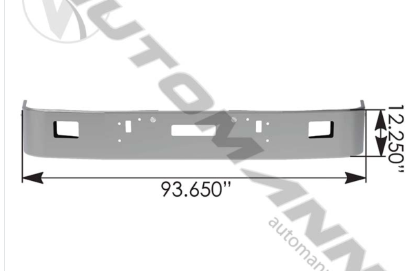 Bumper Chrome Freightliner 12" FLD120 - 564.VCI-2011-15