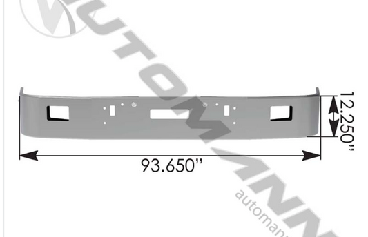 Bumper Chrome Freightliner 12" FLD120 - 564.VCI-2011-15