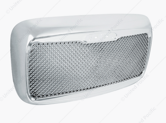 Chrome Plastic Freightliner Columbia  Grill Mesh Grill Design  -  21194