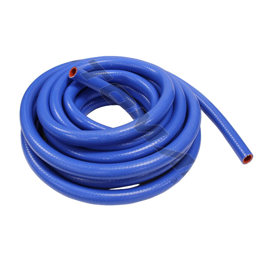 Blue silicone heater hose 1 inch ID x 50ft roll for heavy-duty semi-truck cooling systems