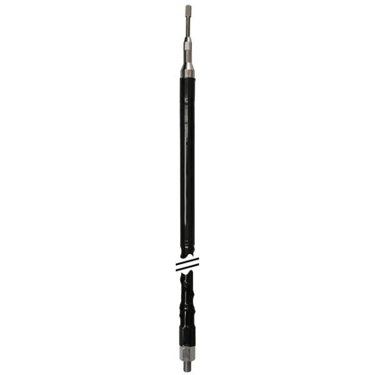 66 Inch  Silver Bullet Fiberglass CB Antenna Black  -  DRX-4661