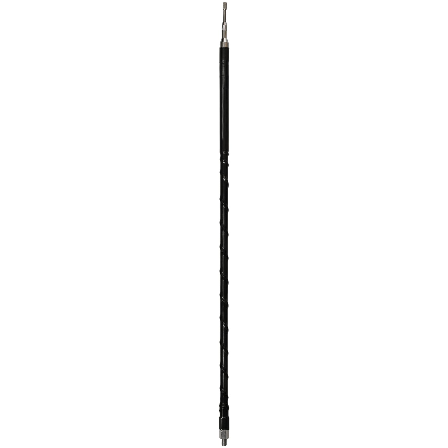 48 Inch Silver Bullet Fiberglass CB Antenna Black  -  DRX-4481