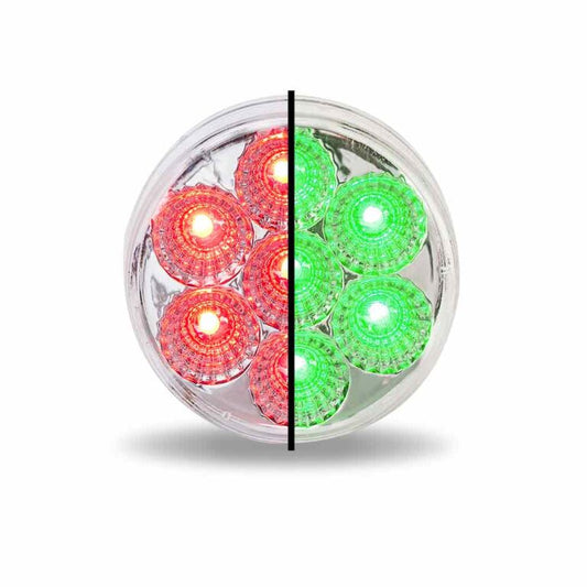 2" Dual Revolution Red Marker to Green Auxiliary LED Light  -  TLED-2XRG