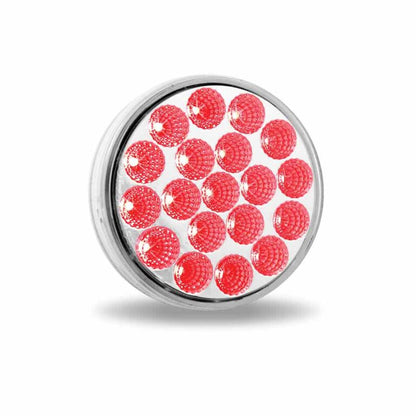 4 INCH  DUAL REVOLUTION RED STOP, TURN & TAIL TO WHITE BACK UP LED LIGHT  -  TLED-4X40