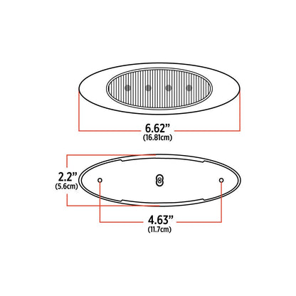 CLEAR RED LED G4 MARKER LIGHT  -  TLED-G4CR