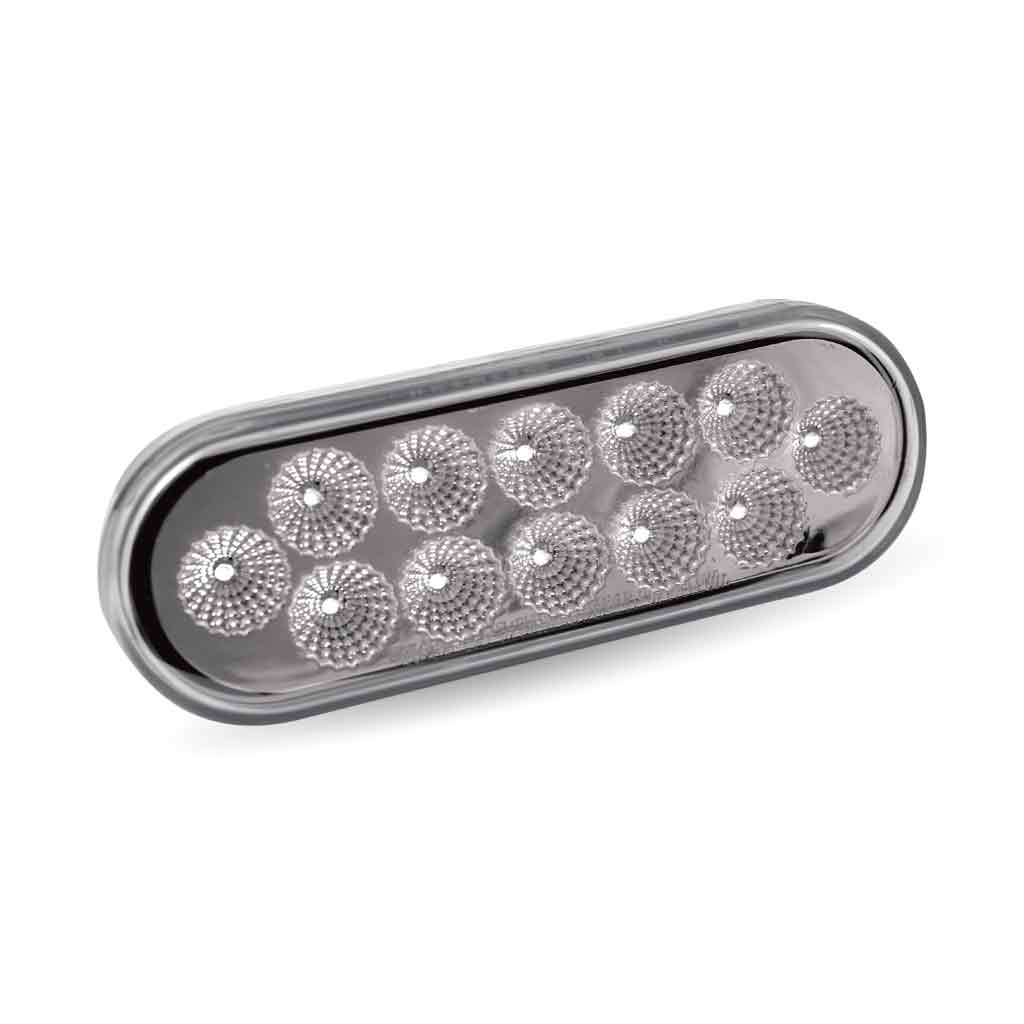 DUAL REVOLUTION RED STOP, TURN & TAIL TO GREEN AUXILIARY LED OVAL LIGHT  -  TLED-OXRG