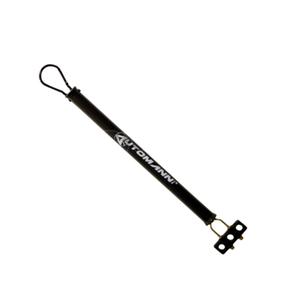 20-inch single spring tender kit with hard tube for securing air and electrical lines on semi-trucks.