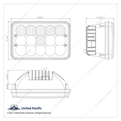 ULTRALIT 15 High Power LED Projector Rectangular Light - 34123