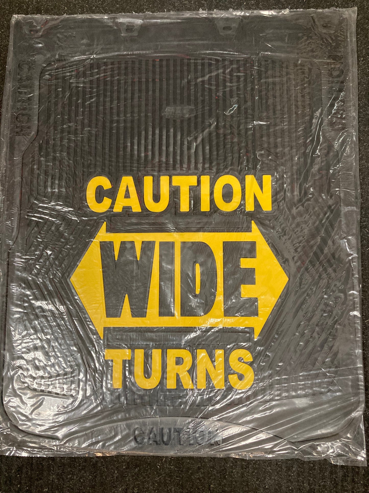 Wide Turn 24x30 mud flaps for semi-trucks and heavy-duty trucks