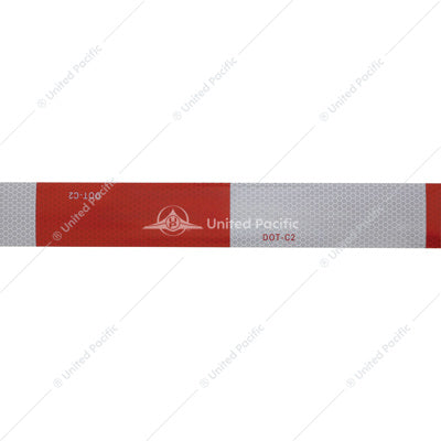 DOT-C2 Conspicuity Reflective Tape - 6" White/6" Red  -  90613