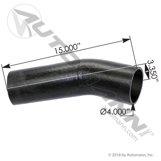 CAC Hose Left hand Freightliner 4" x 15" - 561.46371