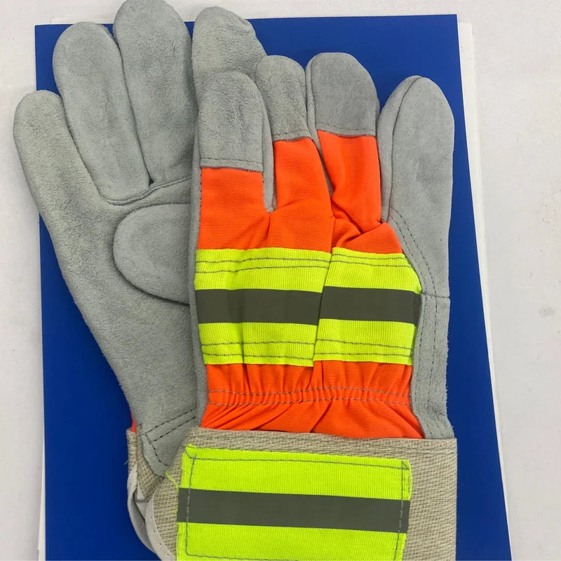 Gloves Leather Palm Reflective XLarge  -  571.G2003XL