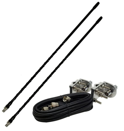 CB Dual Antenna Kit 48" Black  -  577.CB1006