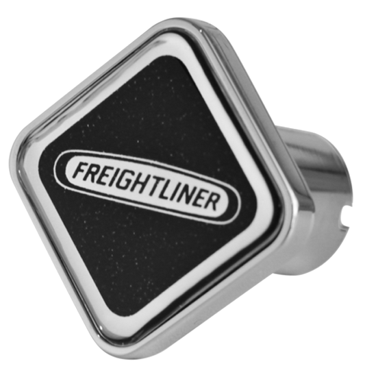 FREIGHTLINER LOGO SQUARE KNOB METALLIC BLACK 195  -  CK-FL1-S-5778