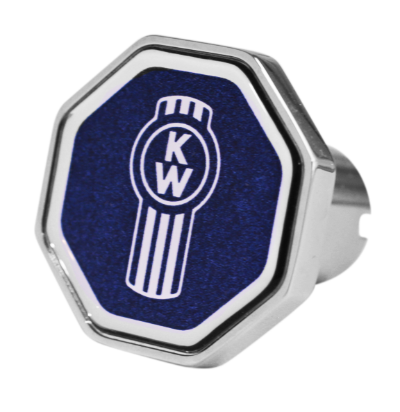 Bouton Octagon Logo Kenworth Blue 647  -  CK-KW1-O-7747