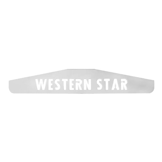 Chrome Steel Bottom Mud Flap Plate With Western Star  -  30046