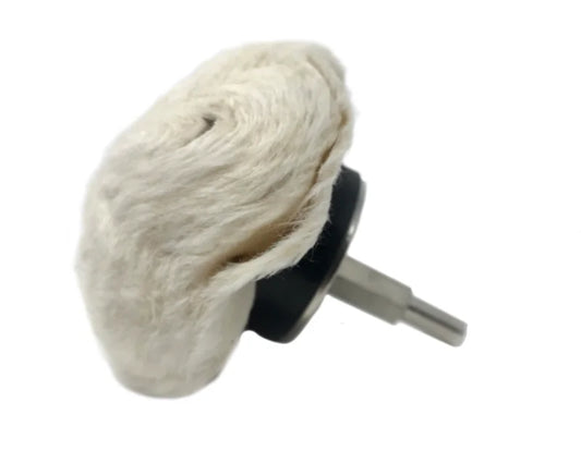 3" Goblet Buff Round End Shank Mount  -  3RESM