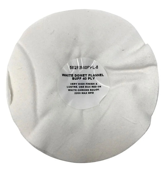 White Domet Flannel 40 Ply  -  582RS40PFL-8