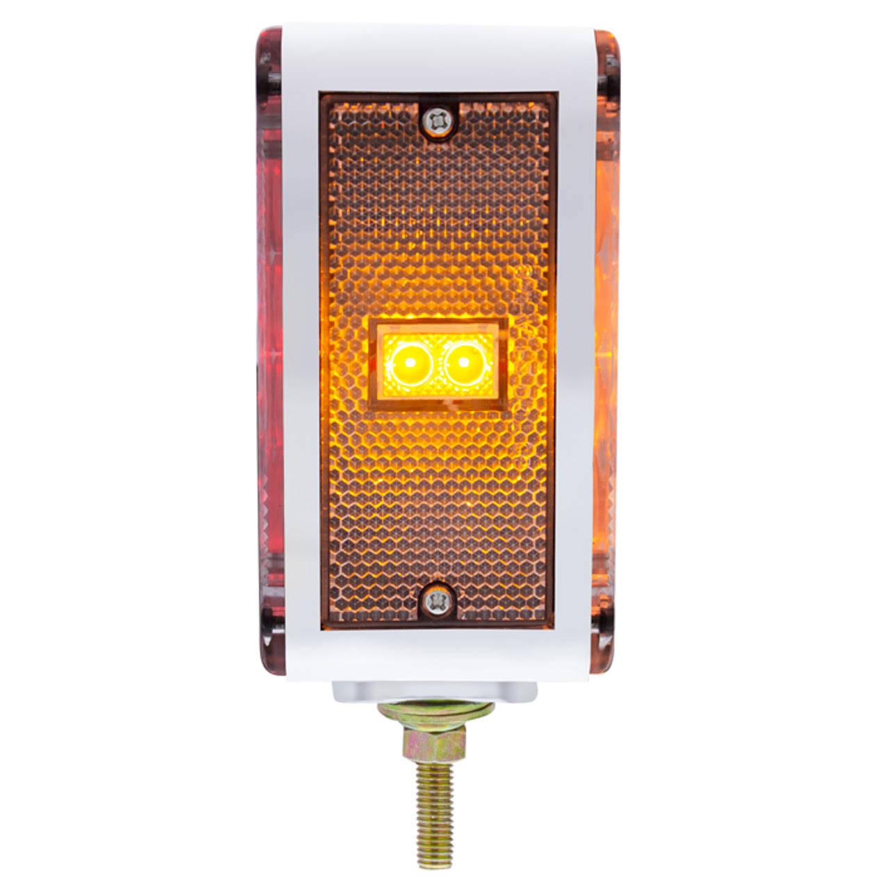 Pedestal Fixed 34 LED Turn Signal Red & Amber, Left  -  9324CFL